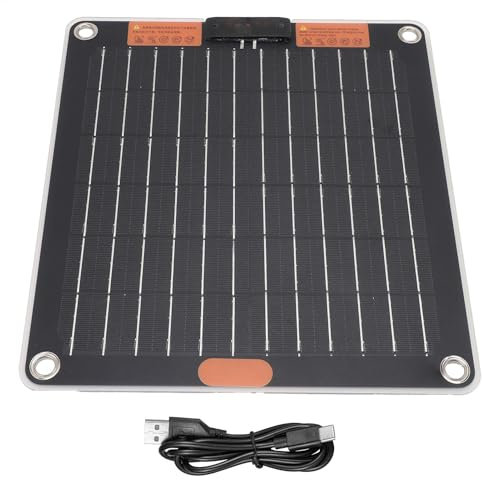 Solpanel – batteriladdare – 30 W snabbladdning – Power bank solpanel | monokristallin kisel-solladdare, bärbart batteri med 2 USB