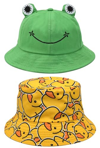 JSTHHTT 2 PCS Cappello da Pescatore alla Moda, Cappello da Sole Unisex da Uomo e da Donna, Gli Sport all'Aria Aperta