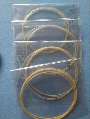Gut Ecoosa Violin String Set, EADG, 4-Pack, 66-78-86-110 Gauge - Real Gut Strings For The Most Beautiful Sound - Gut Strings are for all musicians including professionals.