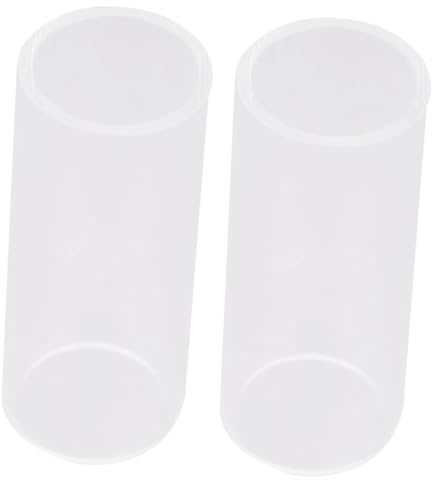 Alipis 2pcs Glass Guitar Slides Bottleneck Smooth Gliding Surface and Bright Sound for Guitar Lovers and Professional Players, Size 5.1x2.2x2.2cm
