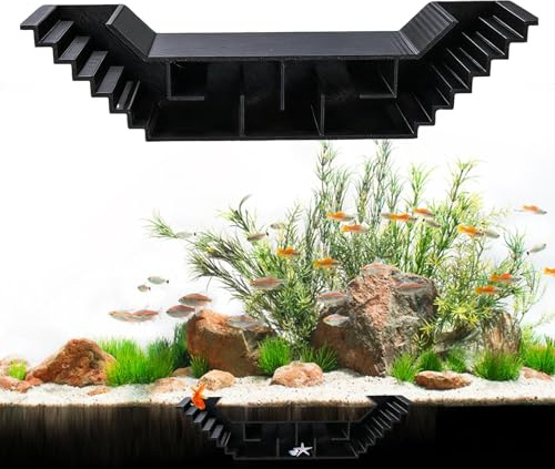 Fish Tank Tunnel | Removable Underground Hideaway | Aquarium Shrimp Tunnel | for Habitat Breeding Saltwater Betta Underground Freshwater Viewing