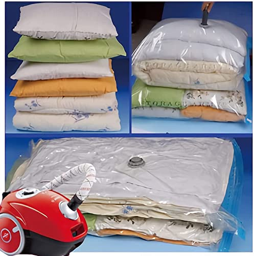 3 Sacchetti Sottovuoto Vestiti Grandi 110x70cm - Sacchi Salvaspazio Piumoni Coperte Giubbino - Sacco Impermeabile Antipolvere Buste per Indumenti da Viaggio Salva Spazio Armadio Guardaroba Cassetti