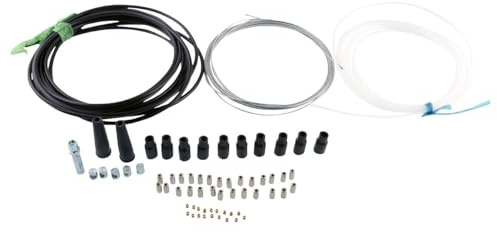 Set di cavi acceleratore Bowden universale 2EXTREME - Lunghezza cavo 5,70 m Ø1,3 mm - Guaina esterna 5,22 m 5,2 mm - incl. nippli, tappi terminali e manicotti - per scooter, ciclomotori, motociclette,