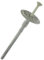 Befestigungsmaterial WKRET-MET 100 STK. Dübel ∅ 8 mm Dämmstoffdübel Tellerdübel Schlagdübel Kunststoffnagel glasfaserverstärkt (FIXPLUG ∅ 8 x 170 mm)