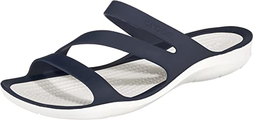 Crocs Herren Swiftwater Sandal W Sandalen, Navy/White, 36/37 EU