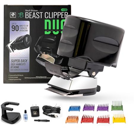 Skull Shaver Beast Clipper Duo - Bart- & Haarschneide-Set für Männer - Kabelloses, wiederaufladbares Trimmer-Geschenkset