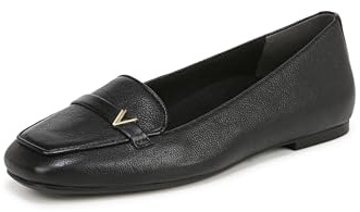 Vionic Femme Hayes Ballerines, Cuir Noir, 37 EU Large