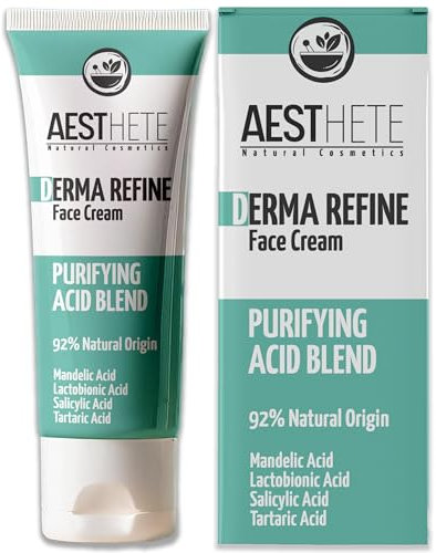 Anti Pickel Creme Gesicht Nachtcreme mit Salicylsäure und Mandelsäure 92% Natürlich Akne Treatment Gegen Mitesser Für Jugendliche und Erwachsene Für Fettige Mischhaut Empfindliche Haut 50ml