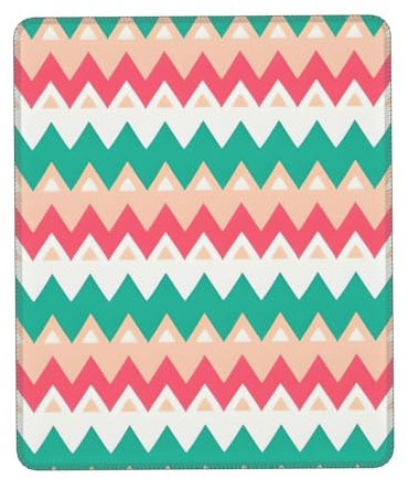 Colour Curve Ripple Chart Square Mouse Pad, &Non-Slip Washable Rubber Base Mouse Pad for Office Laptops 7 X 8.6 in