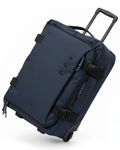 Grande borsa da viaggio con 2 ruote Kane, 80 cm, valigia sportiva, trolley da viaggio, in plastica marina riciclata, S