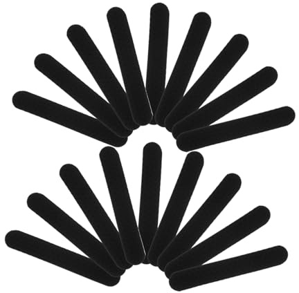TOPPERFUN Tiras Adhesivas de Silicona Antideslizantes Color Negro 100 Fácil de Estirar para Perchas de Ropa Accesorio Adecuado para Armarios y Prendas Delicadas