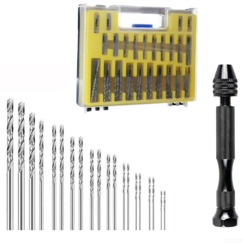 150 st mini borrkronor set 0, 4, 3, 2 mm för handborr, lämplig för trä, plast, gummi, för modeller och smyckesverktyg