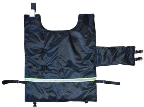 Coperta per vitello, coperta impermeabile su entrambi i lati per puledro con striscia riflettente, caldo cappotto di capra per la cura del puledro di cavallo invernale, affluenza stabile