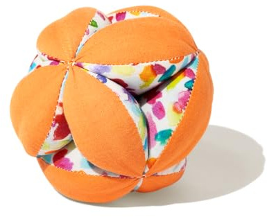 Lovevery, Montessori Organic Ball, Baby Toy, Tummy Time Ball, 12+ Weeks