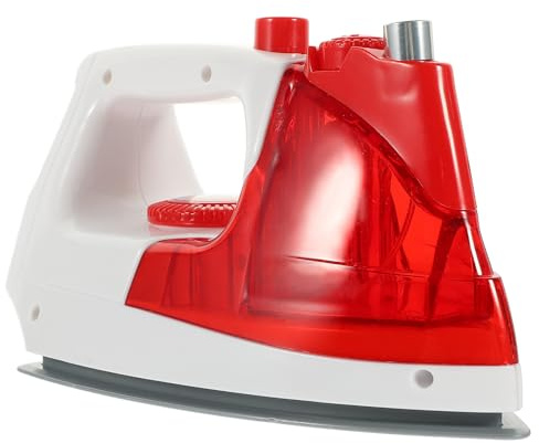 Garneck Mini Fer à Repasser Électrique pour Enfants : Fer à Repasser Factice Rouge de 19 Cm (7,5 Pouces) pour Jeux D'imitation Et de Ménage, Idéal pour Les Enfants de 3 à 8 Ans.