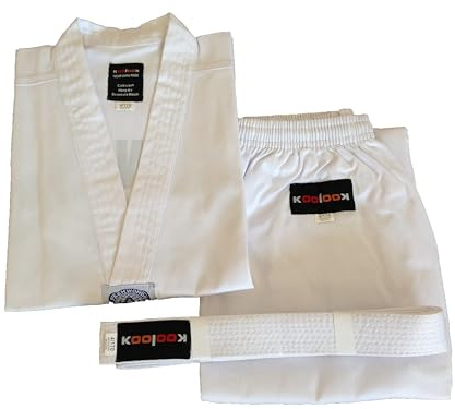 KOOLOOK Kimono Bianco per Il Taekwondo V-180cm