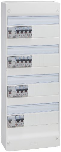 Legrand LEG93012 Tableau pré-équipé 4 rangées évolutif pour neuf ou rénovation supérieur à 100 m2