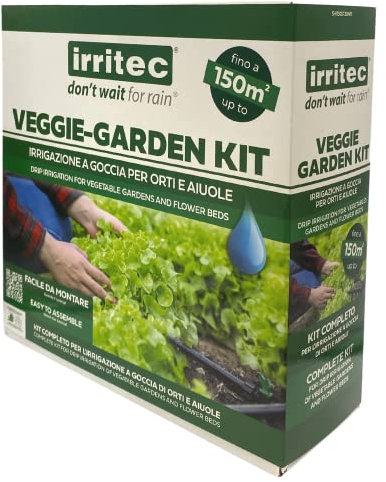 Irritec Kit Completo Agricoltura Sistema Di Irrigazione A Goccia 150 Mq Orto Giardino Irrigo