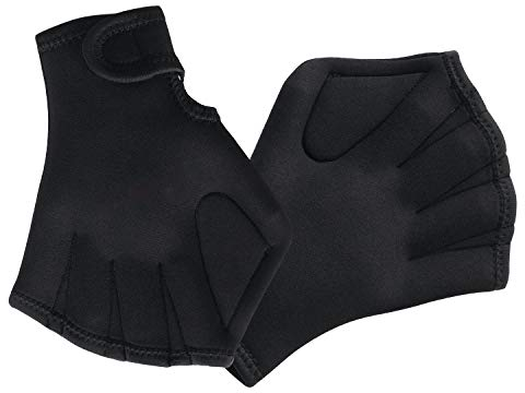 Schwimmhandschuhe Damen Herren Neopren Swimpaddles Wassersport Schwimmtraining Aquatic Handschuhe Widerstandstraining Neoprenhandschuhe Robuste Schwimmhäute für Wassergymnastik Schwimmen Tauchen