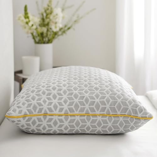Brightr® Luna Memory Foam Kopfkissen gegen Nacken- und Schulterschmerzen | Höhenverstellbares Kopfkissen für Seitenschläfer | 50x70cm | Von Osteopathen empfohlen | Hautkühlend | Mittelfest