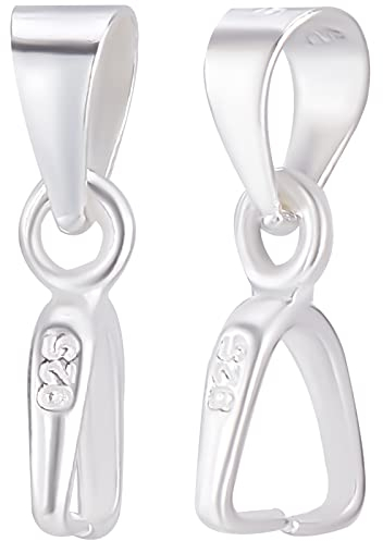 Beebeecraft 10 Stück/Box Klemmbügelverschluss 925 Sterlingsilber Eispickel Klemmbügel Baumelnde Charms Anhänger Verbindungsstück Für Halsketten Schmuckherstellung