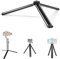 GUNGY Mini Stativ Kamerastativ Handy Stativ aus Aluminiumlegierung mit 1/4 Zoll Schraube für GoPro Smartphone Webcam DSLR Kamera Camcorder Gimbal Schwarz Länge 18cm