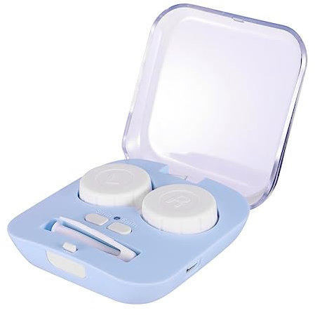 SOLUSTRE Automatisches Reinigungsgerät Für Kontaktlinsen Usb-ladbarer Linsenbehälter Tragbarer Und Elektrischer Linsenreiniger Für Tägliche Pflege Von Linsen