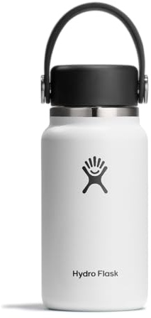 Hydro Flask Micro Bottle - Insulated Mini Leak Proof Flask for Purse or Pocket in 6.7 Oz White