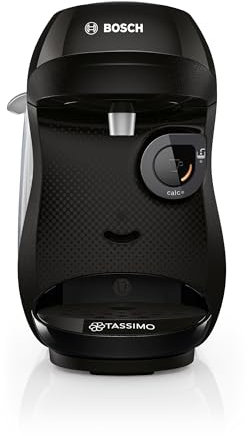 Tassimo by Bosch HAPPY Friendly Pod Coffee Machine with descaling bundle (x4 tablets included) TAS102EAGB, Black