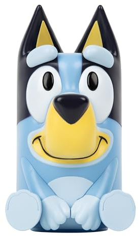 Paladone - Lámpara de figura 3D de Bluey con sonido, luz nocturna LED con licencia oficial, decoración de dormitorio para niños, niños pequeños, preescolar, funciona con pilas