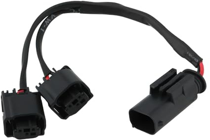 OTOTEC 12V Motorcycles Y AUX Adapter Cable Compatible with BMW R1200GS R1250GS Heated Grips Sat Nav GPS 20cm
