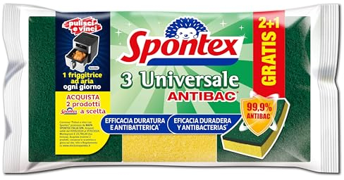 SPONTEX estropajo salvauñas bolsa 2 + 1 uds