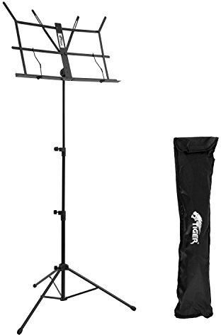 Tiger MUS56-BK - Atril con funda, color negro