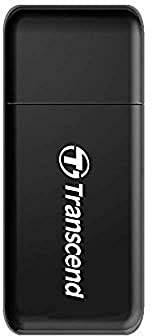 Transcend Lecteur de cartes multifonction avec emplacements SD et microSD et connecteur USB USB 3.1 Gen 1, Noir - TS-RDF5K