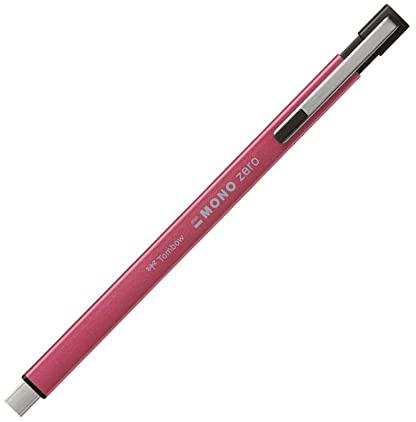 Tombow Lápiz Mono Zero Metal EH-KUMS81 borrador, cuadrado, rosa