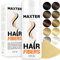 Maxter Streuhaar zur Haarverdichtung - Haarpuder gegen Kaschierung von Haarausfall - Haarpuder Männer und Frauen - Mikrofaser in Pulverform - Hair Fiber - Haarpuder Hellblond
