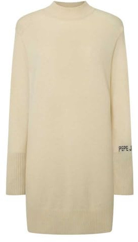 Pepe Jeans Hazel Dress Robe, Beige (Ecru White), L Femme