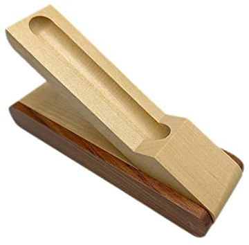 OVERTOYOU Caja expositora de madera para bolígrafos, estuche de presentación de almacenamiento y organizador de pluma estilográfica, regalo de Acción de Gracias, Navidad, caja de exhibición para