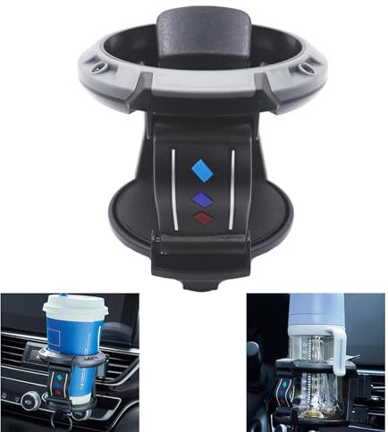 Spldsun Portabottiglie per Ventilazione, Portabevande per Presa aria Condizionata auto, Portabevande per Auto, Mantieni le tue Bevande Calde o Fredde