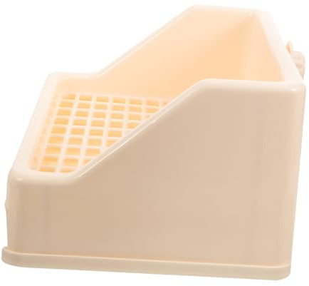 Toyvian Bac à Litière pour Toilettes Antidérapantes Cage Bac à Litière Réutilisable pour Rongeurs Toilettes Hygiéniques pour Animaux De Compagnie