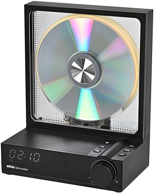 Silva Schneider CDP 99 BT | Reproductor de CD con función MP3, transmisor y Receptor Bluetooth 5.3, Pantalla LED, batería de 4000 mAh, Control Remoto, a Prueba de Golpes, USB-C, Tarjeta SD, portátil