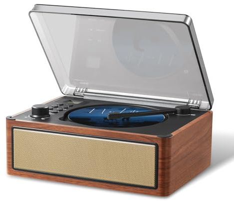 G Keni Lecteur CD Bluetooth 5.0 avec radio et AUX – Lecteur CD stéréo portable avec batterie de 3000 mAh, double haut-parleur, écran LED, prise jack et émetteur Bluetooth pour les personnes âgées, les