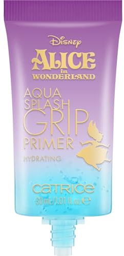 Catrice Disney Alice in Wonderland Aqua Splash Grip Primer, Nr. C01, Transparent, feuchtigkeitsspendend, langanhaltend, vegan, ölfrei, ohne Parabene, ohne Mikroplastikpartikel, 1er Pack (30ml)
