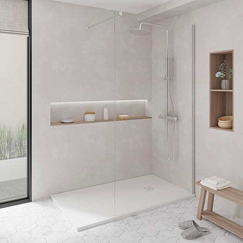 KOES - Receveur de douche en résine modèle NILO – 120x160 – Blanc RAL 9003