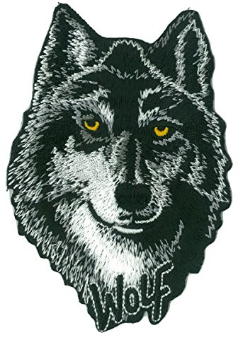 Patche écusson loup wolf patch brodé thermocollant applique