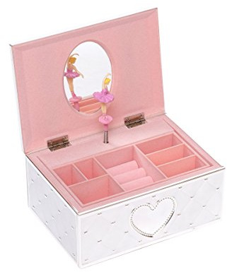 Brillibrum Design Smyckeskrin Musiklåda Ballerina med Gravyr Smyckeskrin Musiklåda Ballerina Smycken Gåva