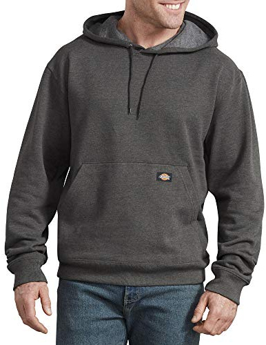 Dickies - Felpa con Cappuccio in Pile da Uomo, Erica Scura, Medium