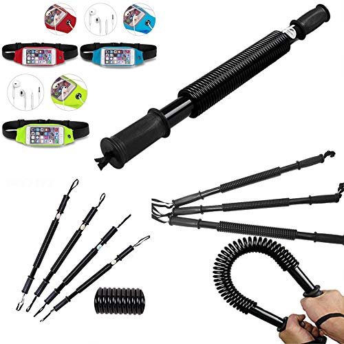 HK Online NEOPRENE or RUBBER HEX DUMBELLS Set, CAST IRON or VINYL KETTLEBELL, WEIGHTED BAG, SUMO Squat, WALKING Lunges, Weight Training, Cardio & Twin Zip GYM BELT (40KG Power TWISTER & Belt)