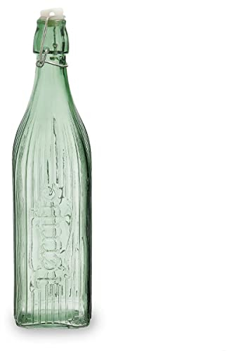 Quid Viba Bouteille avec bouchon en verre Sodo Passe au réfrigérateur Non compatible micro-ondes Recyclable 1 l