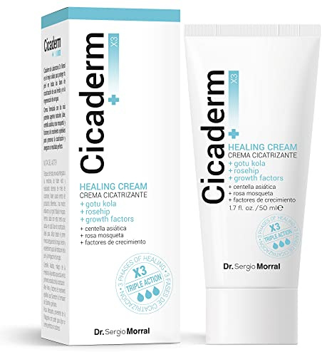 Cicaderm Crema Cicatrizante Cicatrices Postoperatorias Abdominoplastia Pechos Cesárea Arrugas Para Cicatrices Nuevas y Antiguas Piel Sensible Fórmula Profesional Dermatológica Resultados Visibles